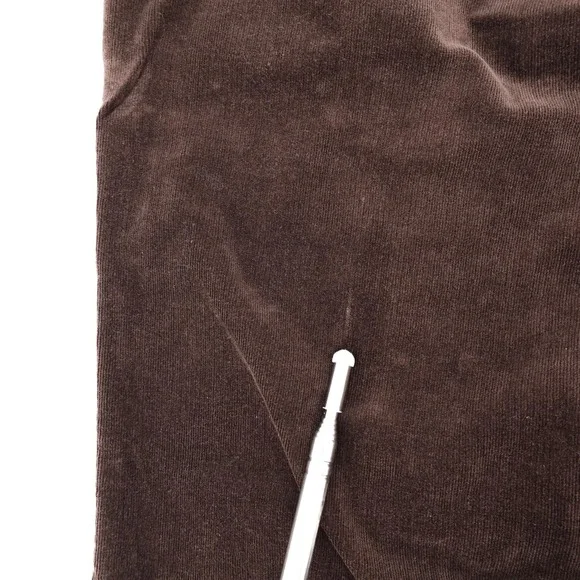 Reba Pants Womens 10 Brown Corduroy Straight Leg Embroidered Back Yoke 5 Pocket - Picture 5 of 11